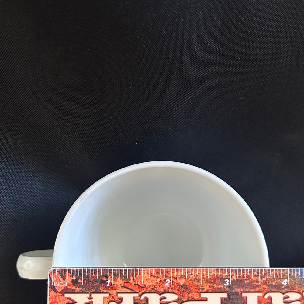 Vintage Corelle Pyrex Set 2 coffee mugs blue and white pattern euc pair of cups - Picture 3 of 7